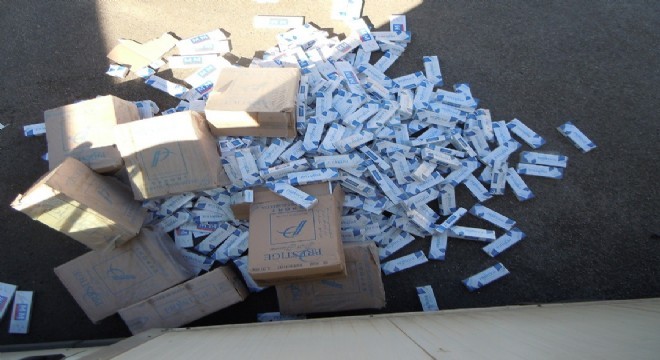 10 bin 870 paket kaçak sigara ele geçirildi