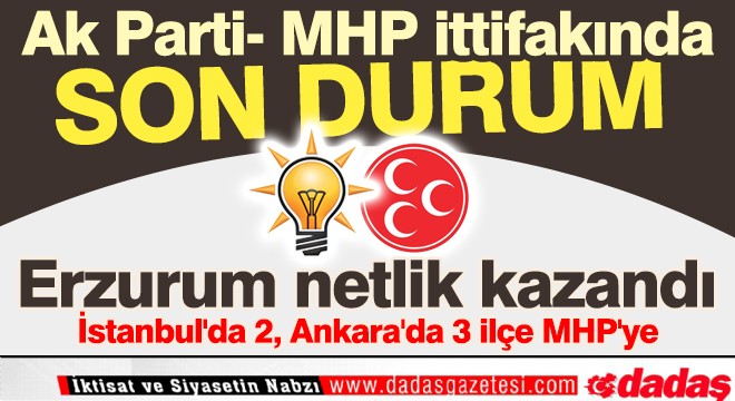 Ak Parti- MHP ittifakında son durum