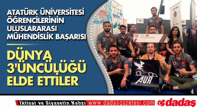 Atatürk Üniversitesi öğrencilerinin uluslararası mühendislik başarısı