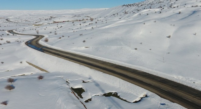 Bingöl – Erzurum yolu karla bütünleşti