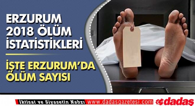 Erzurum 2018 ölüm istatistikleri