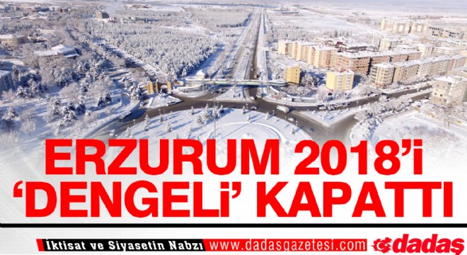 Erzurum 2018’i ‘dengeli’ kapattı