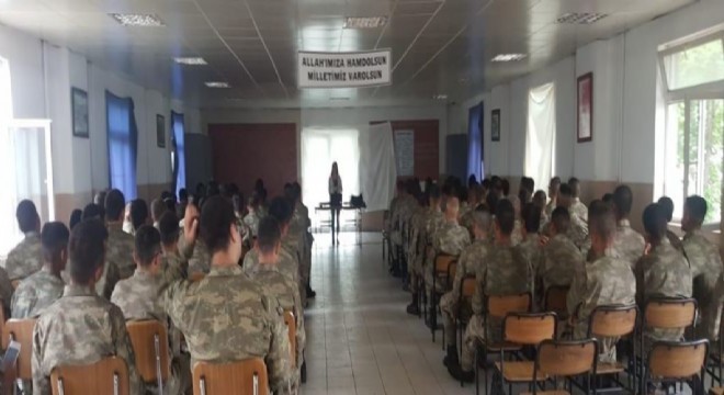 Erzurum da Askeri Personele Kadına yönelik şiddetle mücadele semineri