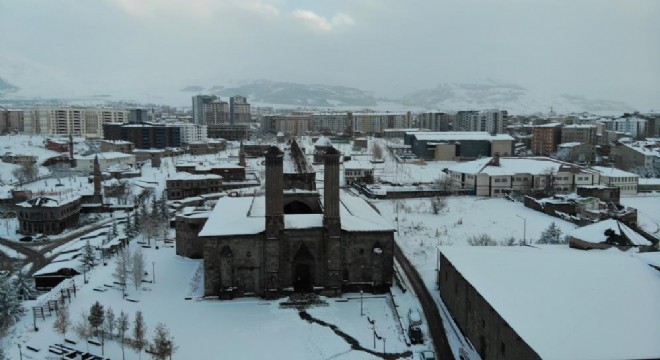Erzurum da beyaz mevsim