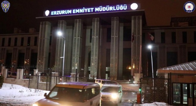Erzurum da kaçak göçmen operasyonu