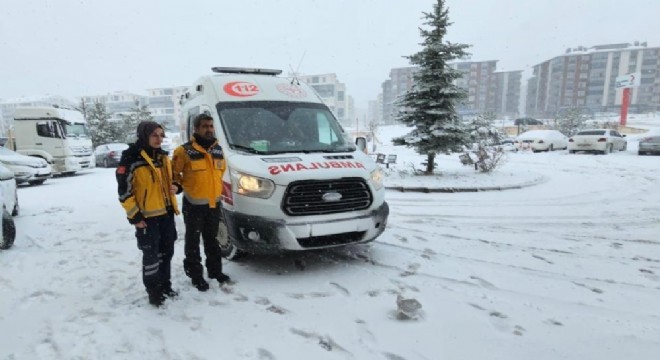 Erzurum da sağlık personeli kışa hazır