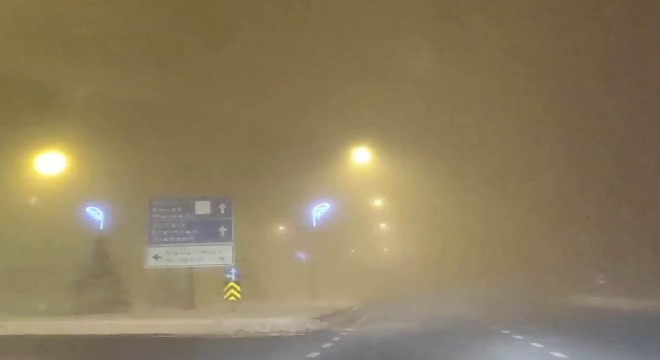 Erzurum da sis hava trafiğini olumsuz etkiledi