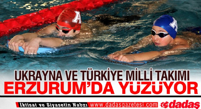 Erzurum da yüzüyorlar