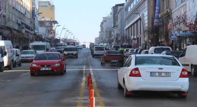 Erzurum trafiğinde yüzde 0.36’lık artış