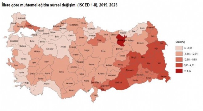 Erzurum’da muhtemel eğitim süresi düştü