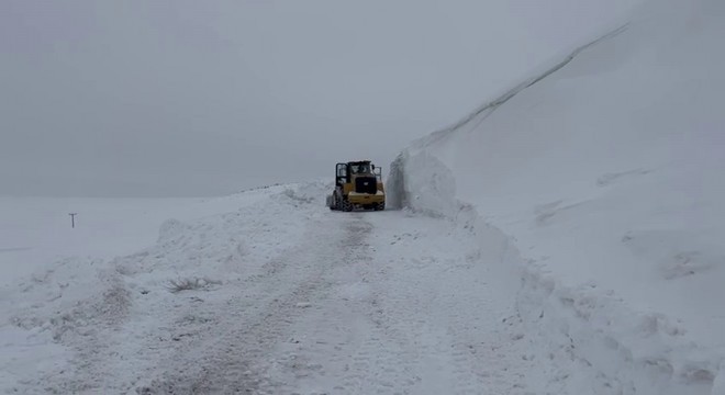 Tekman Eğriçayır da kar kalınlığı rekoru
