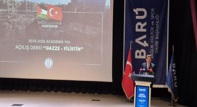 Tunç tan üniversite öğrencilerine:  Gazze  dersi