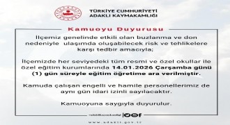 Bingöl'ün 3 ilçesinde eğitime 1 gün ara