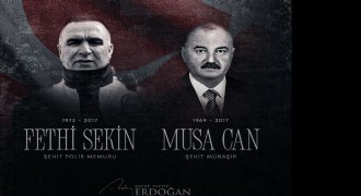 Erdoğan’dan Sekin ve Can için anma mesajı